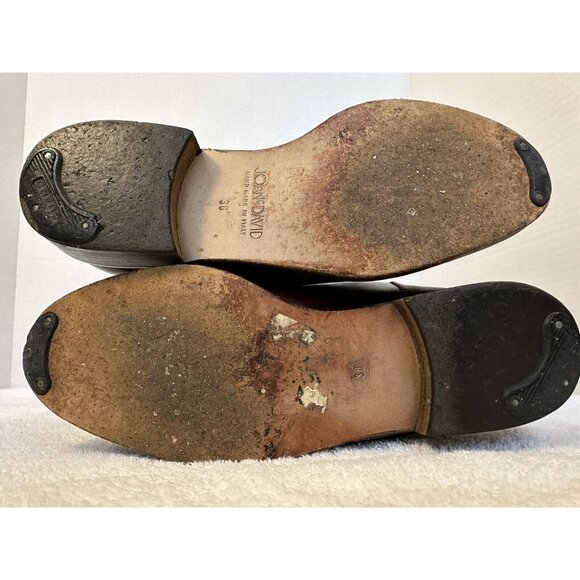 Joan & David Vint. Handmade Italy Genuine Leather Boots Brown  38 US 7.5 - Picture 7 of 7